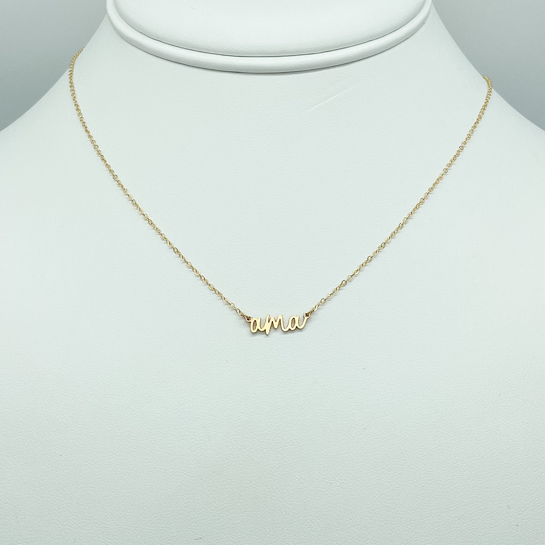 Ama Necklace, Gifts for grandma, grandma necklaces, jewelry for grandma, 14k gold-filled jewelry, sterling silver jewelry, dainty jewelry, small business, handmade jewelry, michigan made