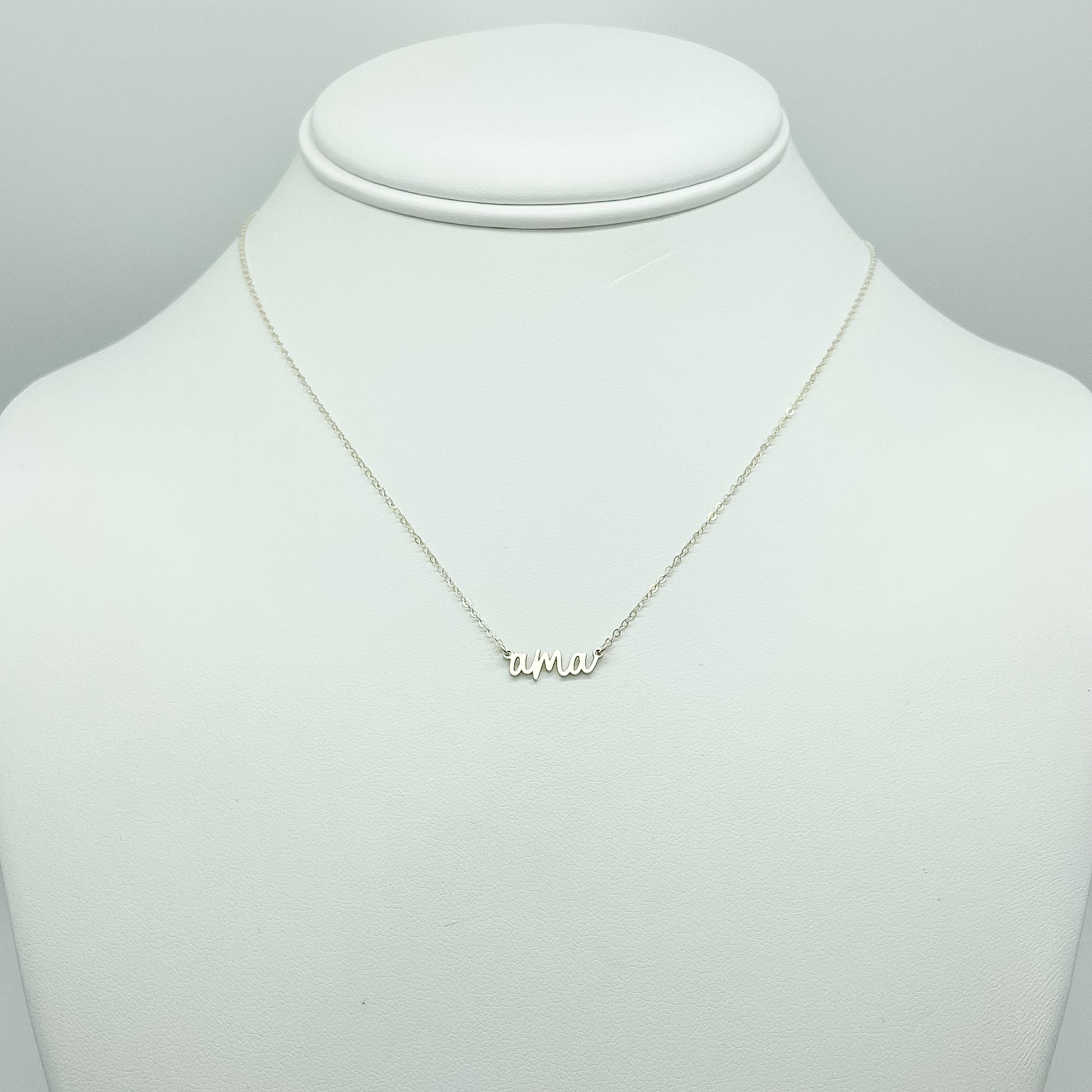 Ama Necklace, Gifts for grandma, grandma necklaces, jewelry for grandma, 14k gold-filled jewelry, sterling silver jewelry, dainty jewelry, small business, handmade jewelry, michigan made
