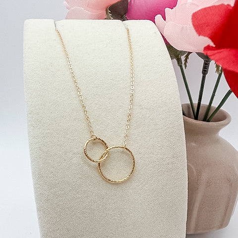 gold-filled necklace, small business, handmade, better together necklace, unique necklace, waterproof necklace, everyday jewelry