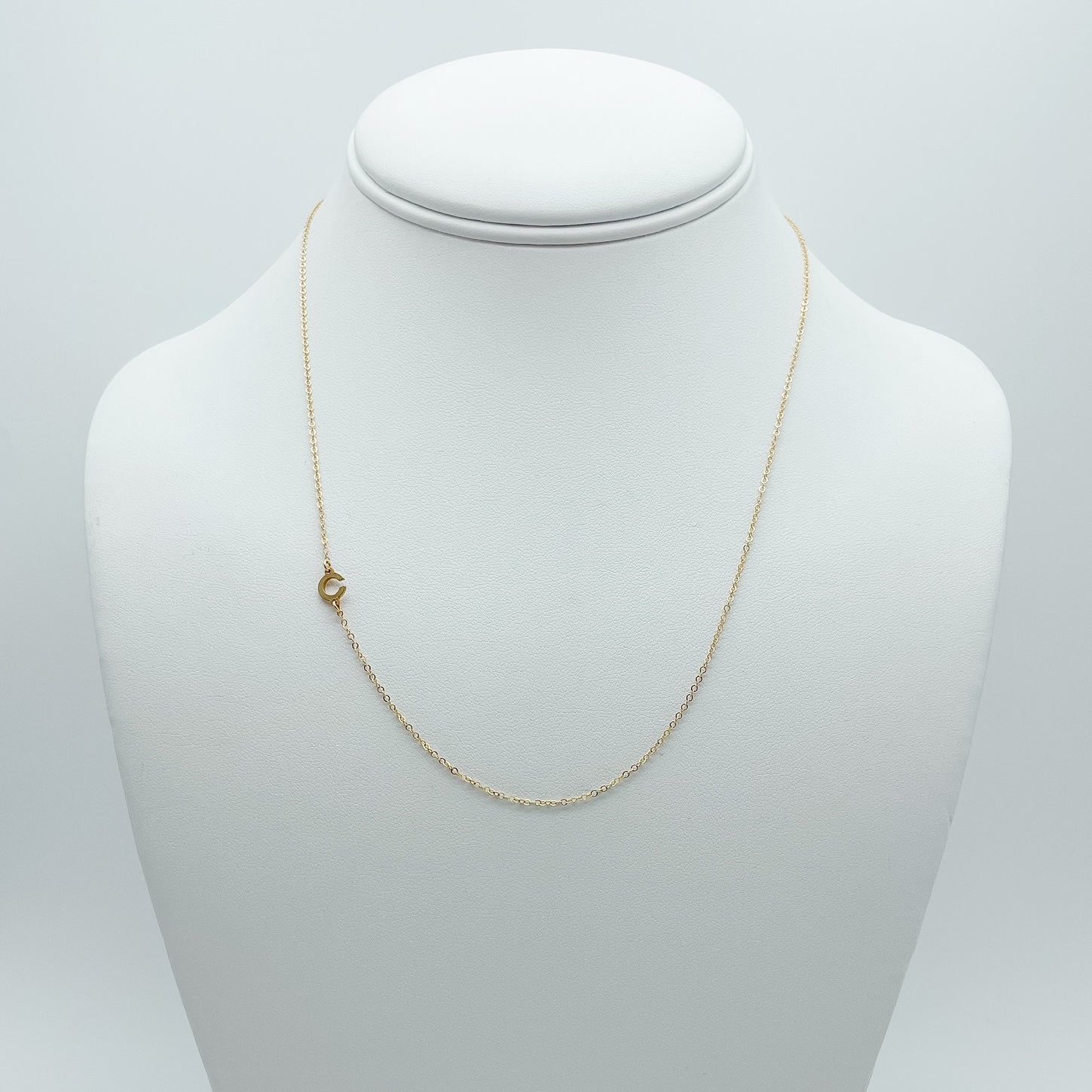Letter C initial necklace - goldfilled jewelry