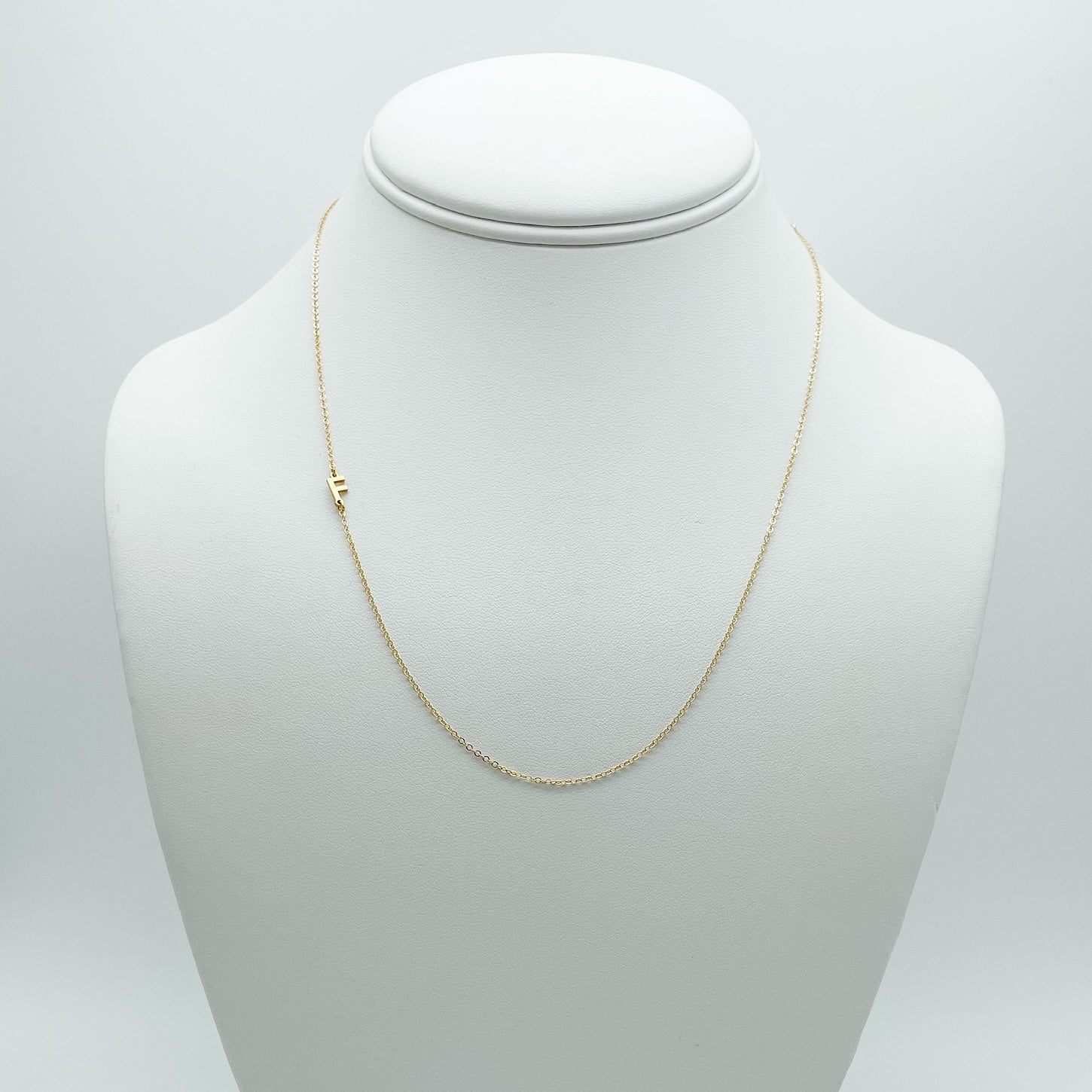 F letter necklace, gift for mom, essbe jewelry