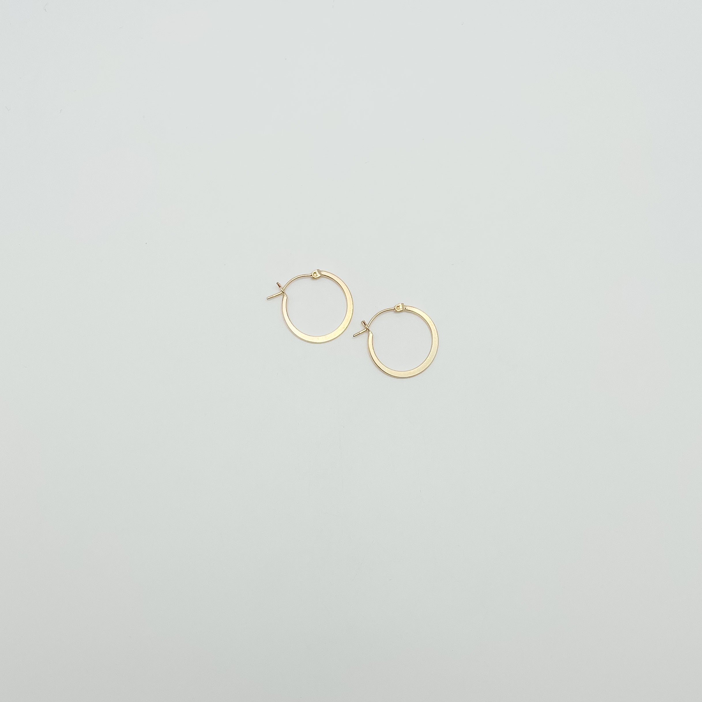 flat everyday hoops, gold filled hoops, 14k gold filled, waterproof earrings, gold hoops, everyday hoops