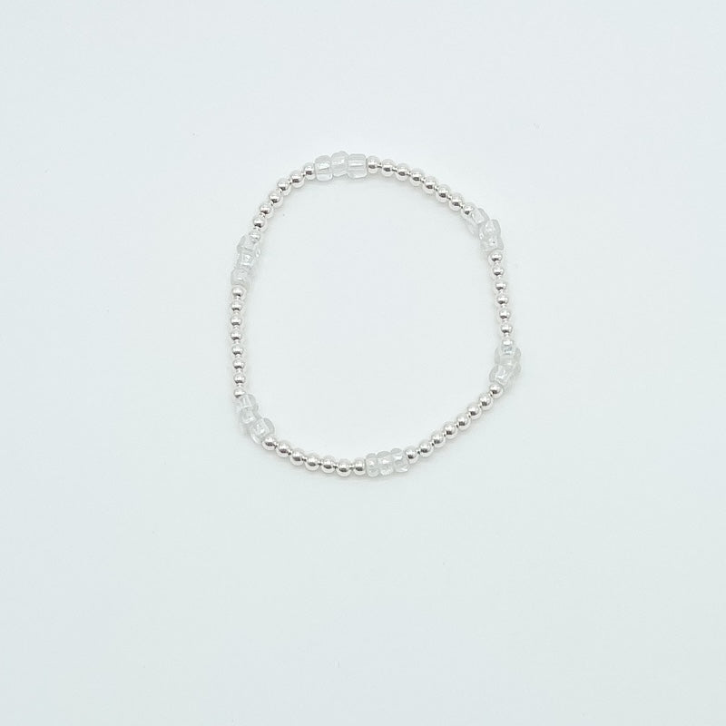 beaded bracelet, 14k gold-filled, sterling silver, michigan made, small business, bracelet stack ideas, handmade,