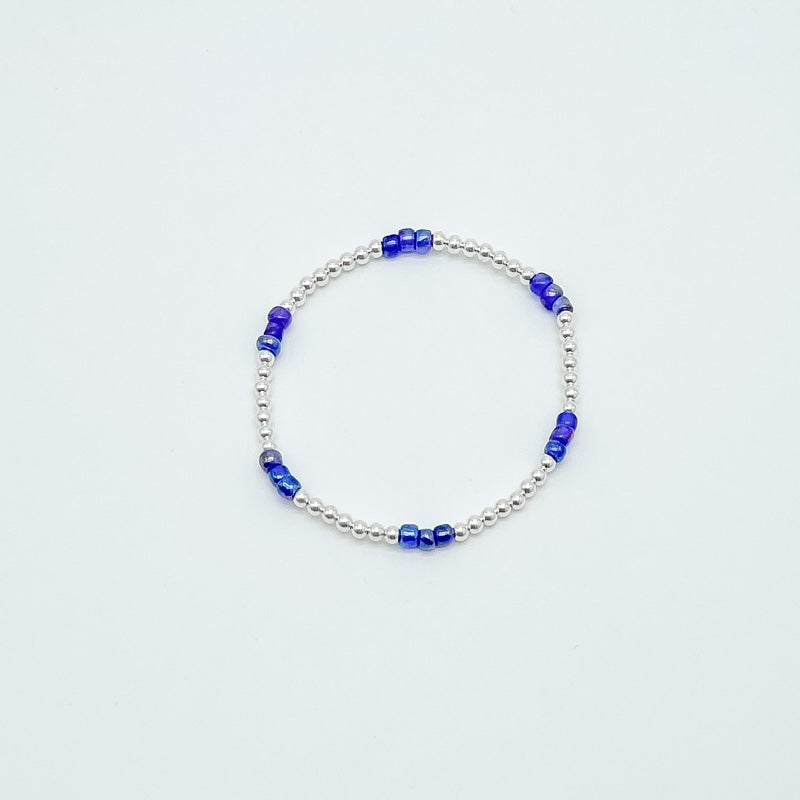 beaded bracelet, 14k gold-filled, sterling silver, michigan made, small business, bracelet stack ideas, handmade,