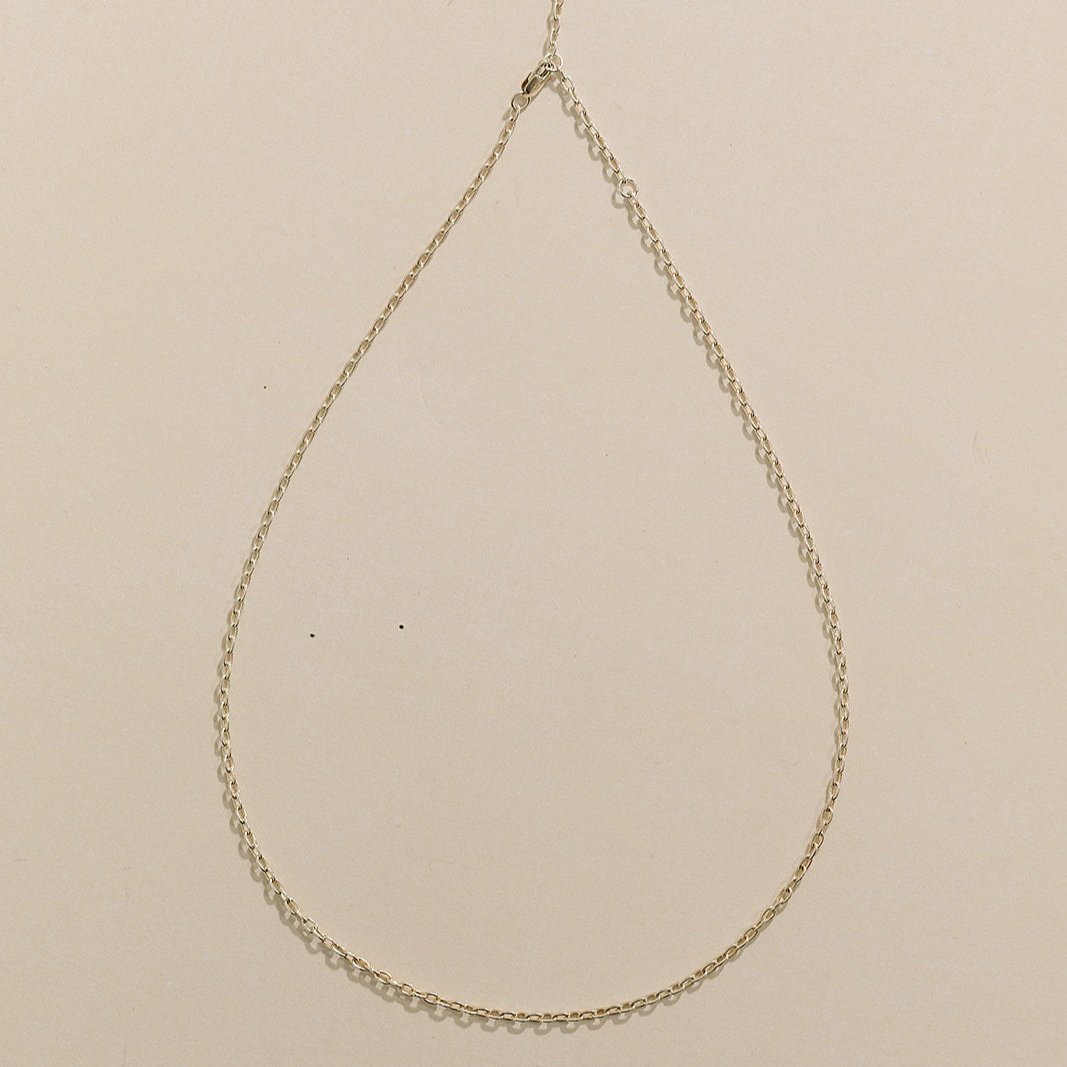 sterling silver Rounded paperclip necklace, rounded paperclip necklace, sterling silver necklace