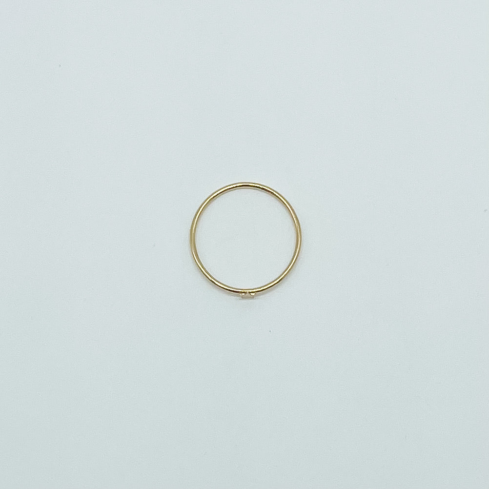 14k Gold Filled ring, star ring, dainty ring, stackable ring, water proof ring, star jewelry, small business, essbe, simple ring