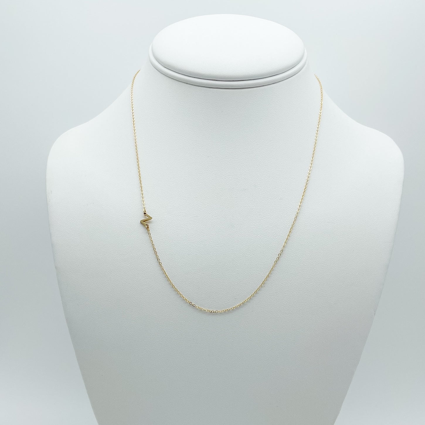 letter z, gold-filled necklace