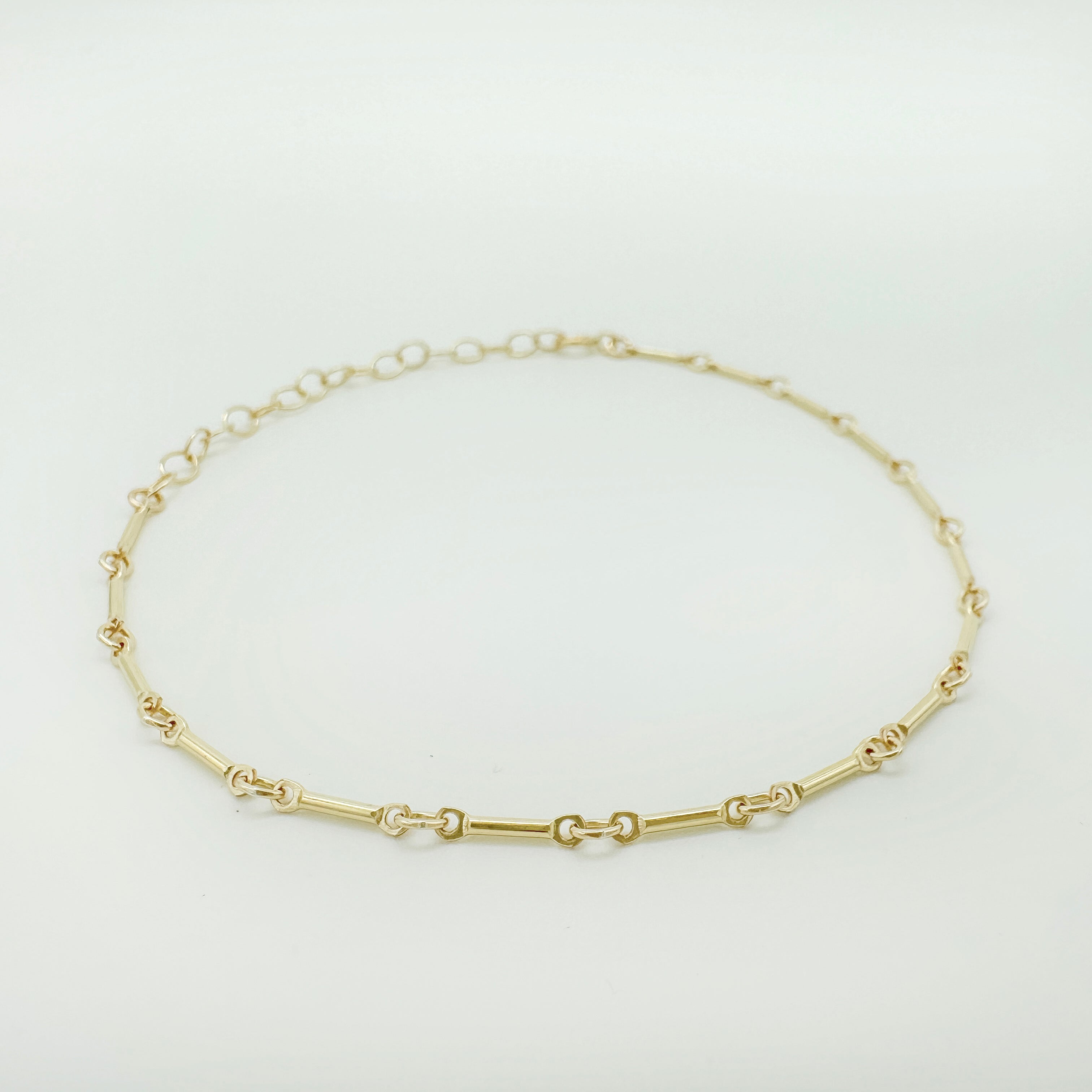 gold-filled chain bracelet