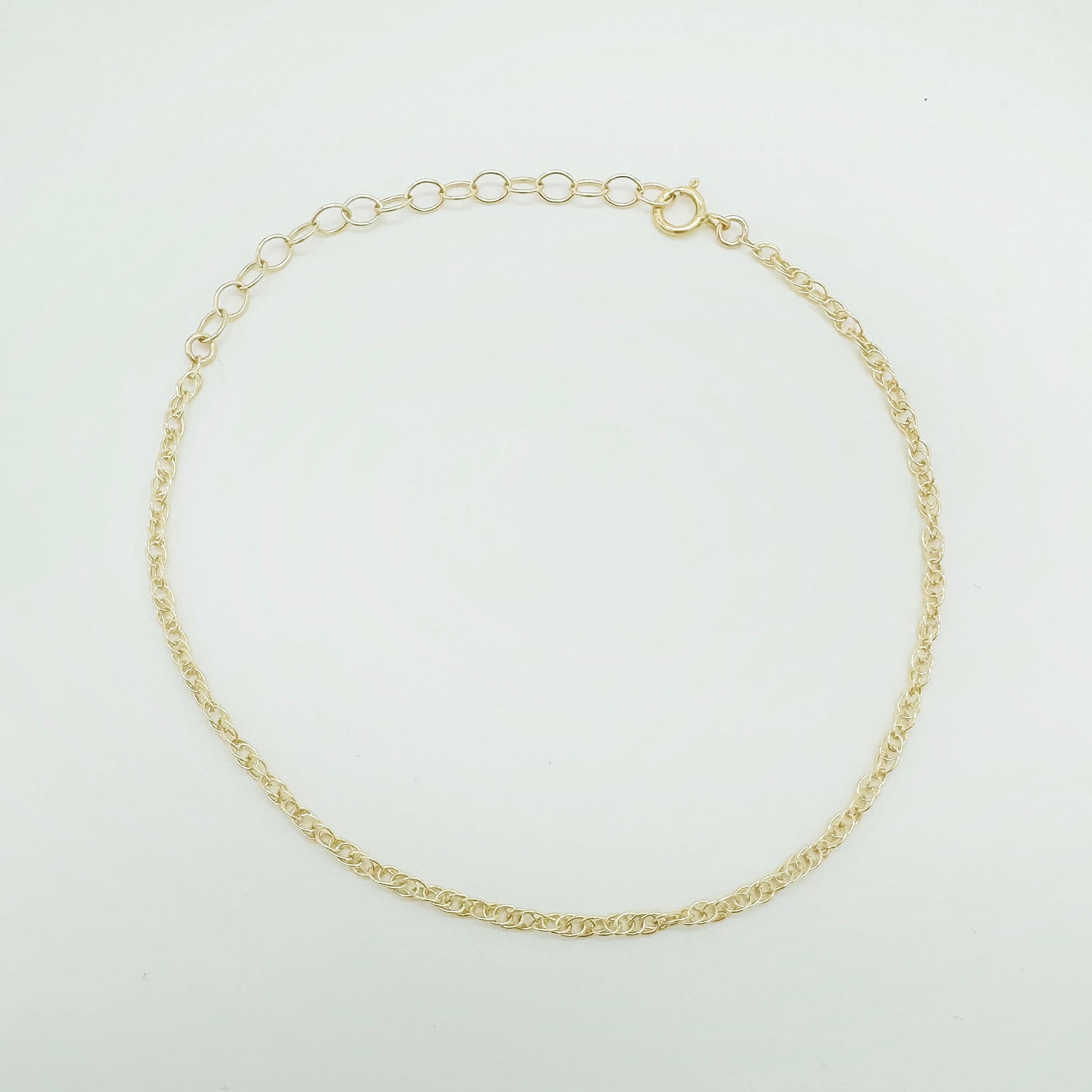 gold-filled chain bracelet