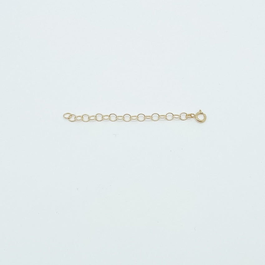 3" extender chain for necklaces, 14k gold-filled, essbe, spring ring clasps for necklaces, michigan made