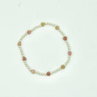 gold filled bracelet, sterling silver bracelet, beaded bracelet, stretchy bracelet, mini heart bracelet, valentines bracelet