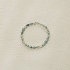 allie aquamarine beaded bracelet, aquamarine, aquamarine beaded bracelet, gold filled beaded bracelet, beaded bracelet, handmade, michigan made