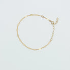 14k gold-filled chain bracelet, essbe, michigan made, rochester, dainty bracelet, clasp bracelet, metal bracelet