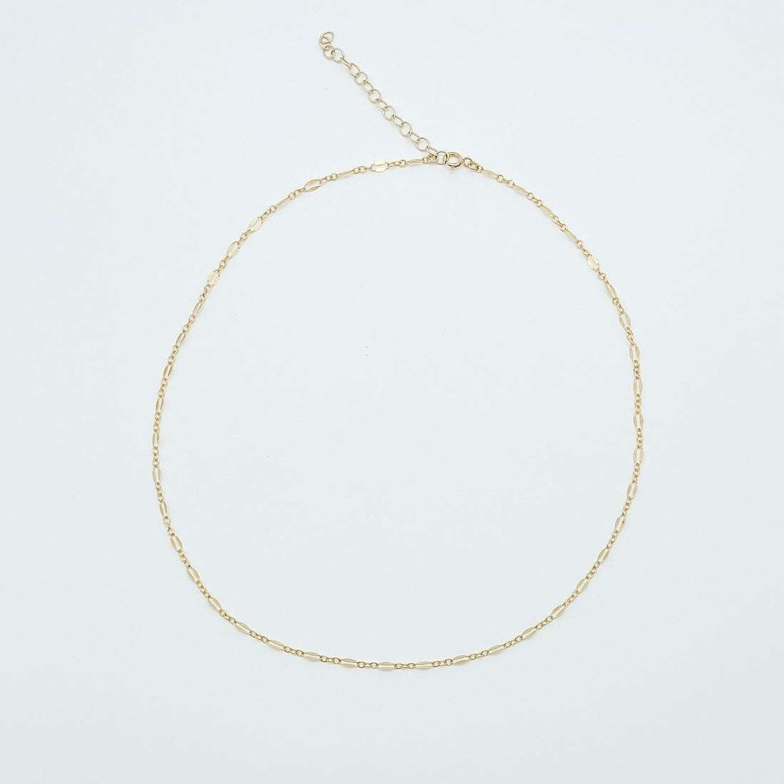 chain necklace, textured chain necklace, 14k gold-filled necklace, essbe, michigan made, dainty