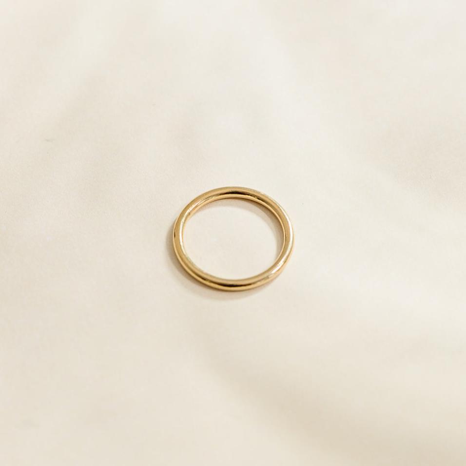 gold-filled ring, waterproof ring, chunky stacking ring, chunky ring, small business, essbe, michigan, no tarnish ring, 14k gold filled ring, sterling silver ring, sterling silver chunky ring