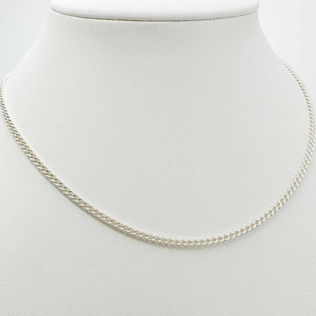.925 sterling silver curb chain necklace