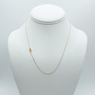 letter d necklace, 14k gold filled, small business