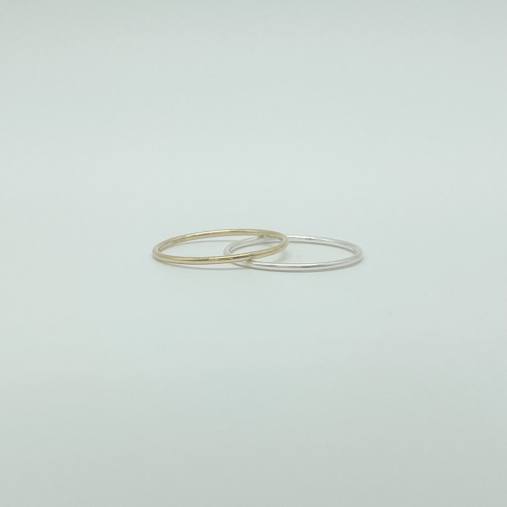 Simple ring, dainty stacking ring, small business, essbe, michigan, simple band ring, gold-filled ring, waterproof ring, sterling silver ring