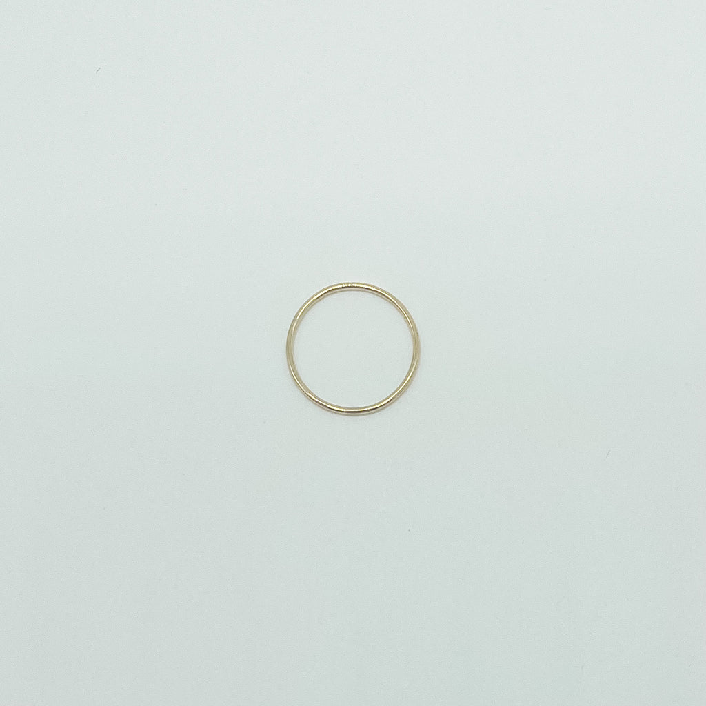 Simple ring, dainty stacking ring, small business, essbe, michigan, simple band ring, gold-filled ring, waterproof ring, sterling silver ring