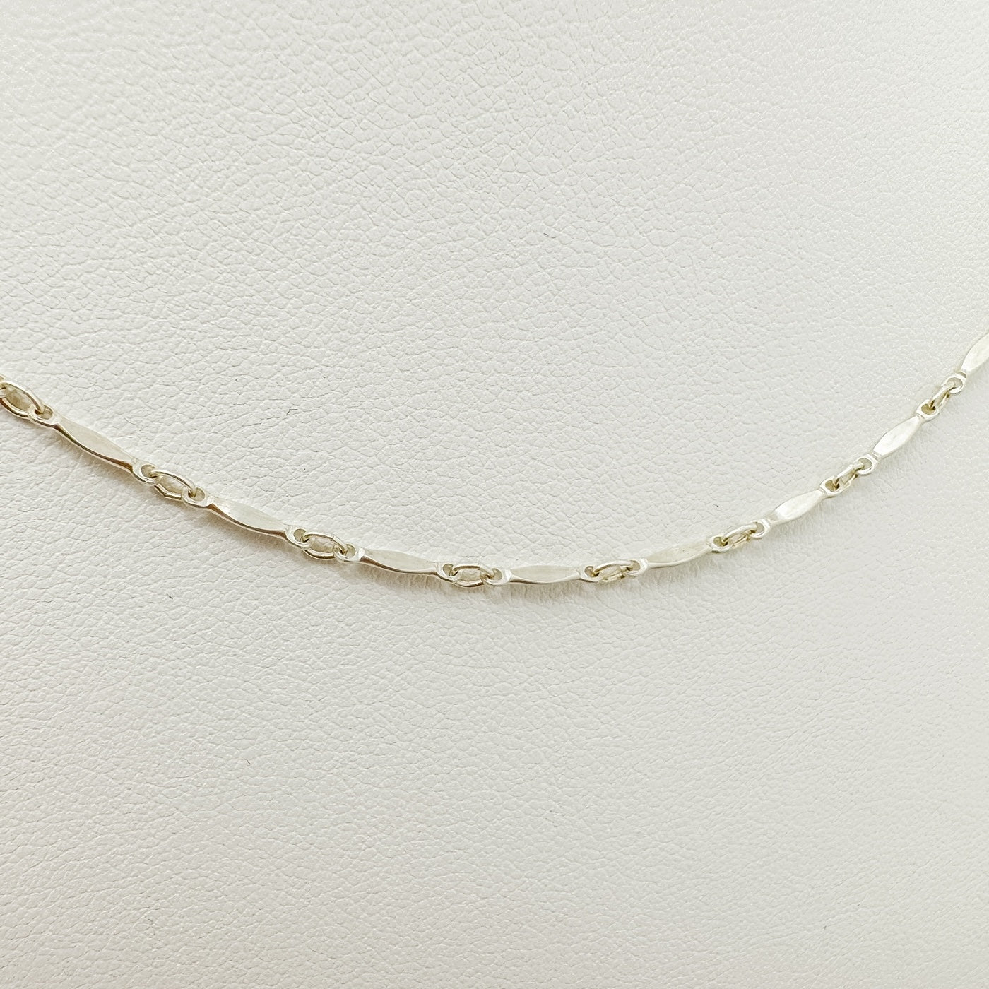 .925 sterling silver necklace for everyday, sterling silver necklace, dapped bar necklace, simple necklace, waterproof necklace, stackable necklace, chain necklace, small business, handmade, essbe, michigan