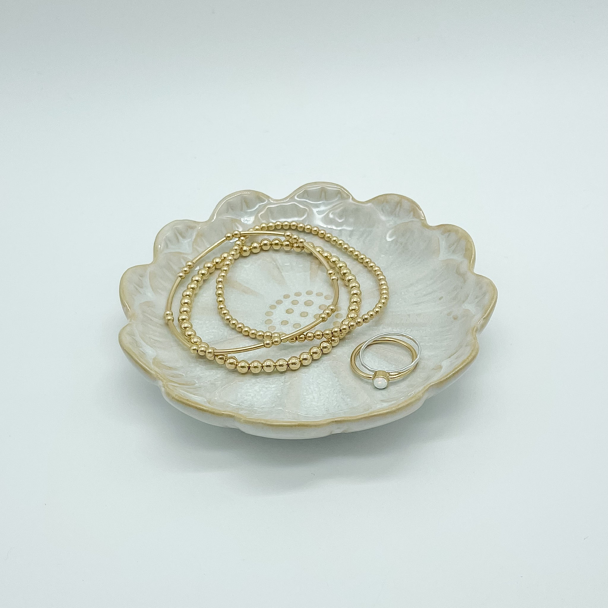 Jewelry Dish, Jewelry storage, Elise Jewelry Dish, small business, essbe, michigan, jewelry organizer, nude flower dish, simple dish, fall collection