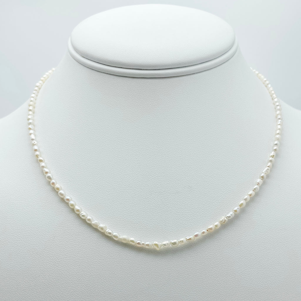 Freshwater Pearl Necklace, Pearl Necklace, Pearl Beaded Necklace, Goldfilled pearl necklace, goldfilled necklace