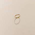 gold-filled ring, sterling silver ring, flat band ring, simple ring, dainty ring, stackable ring, water proof ring, small business, essbe, michigan