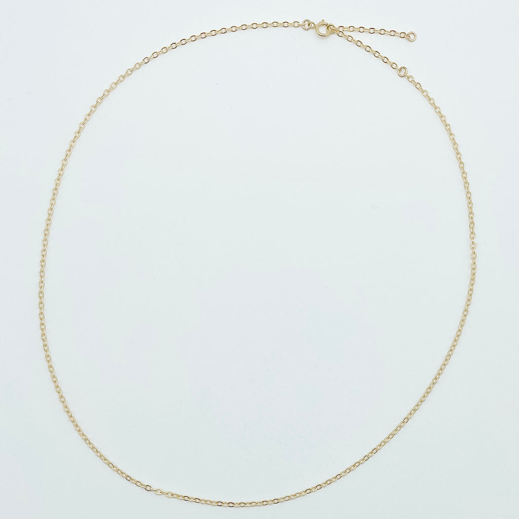 gold filled necklace, cable chain, cable necklace, gold filled cable chain necklace