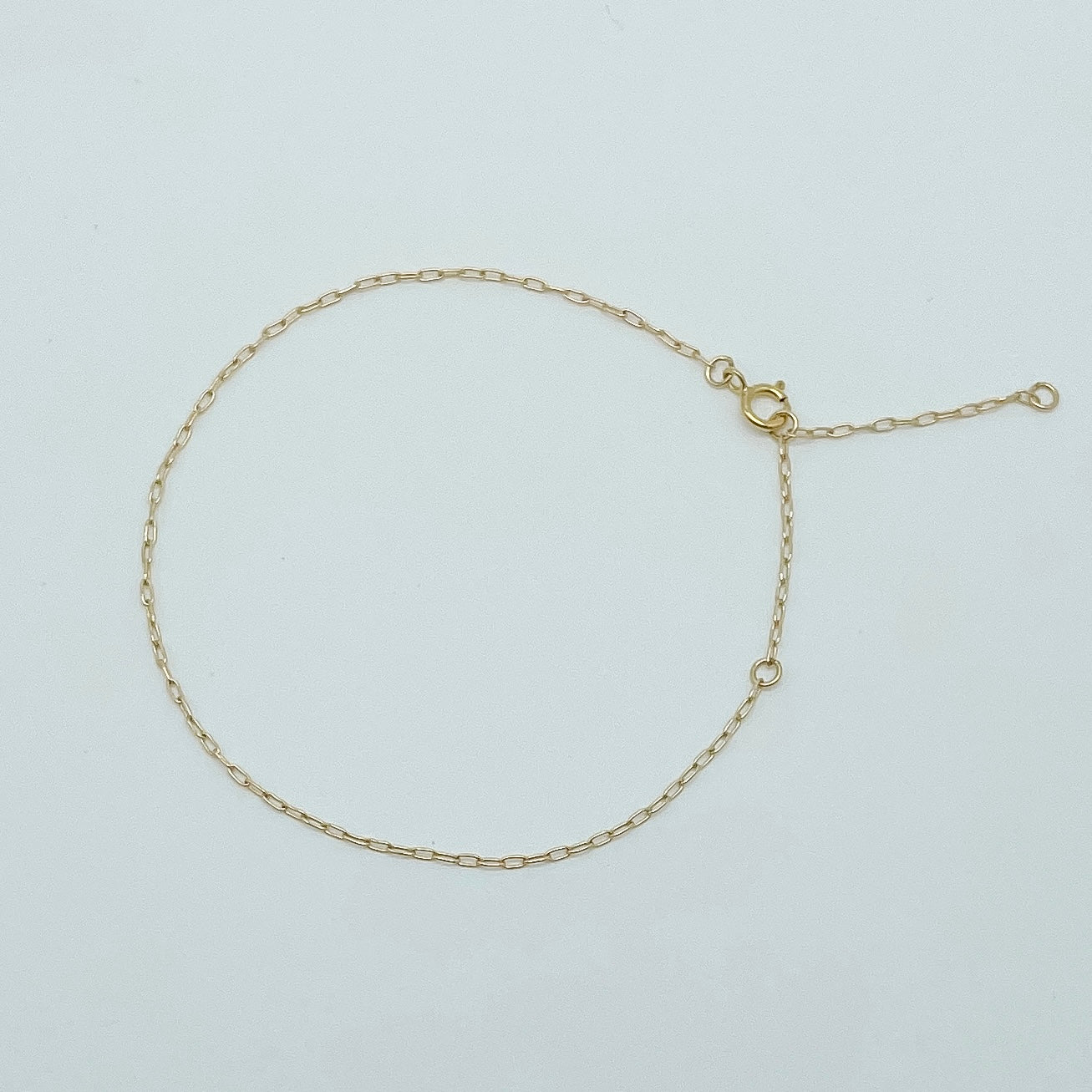 gold filled bracelet, gold filled mini paperclip bracelet, mini paperclip bracelet