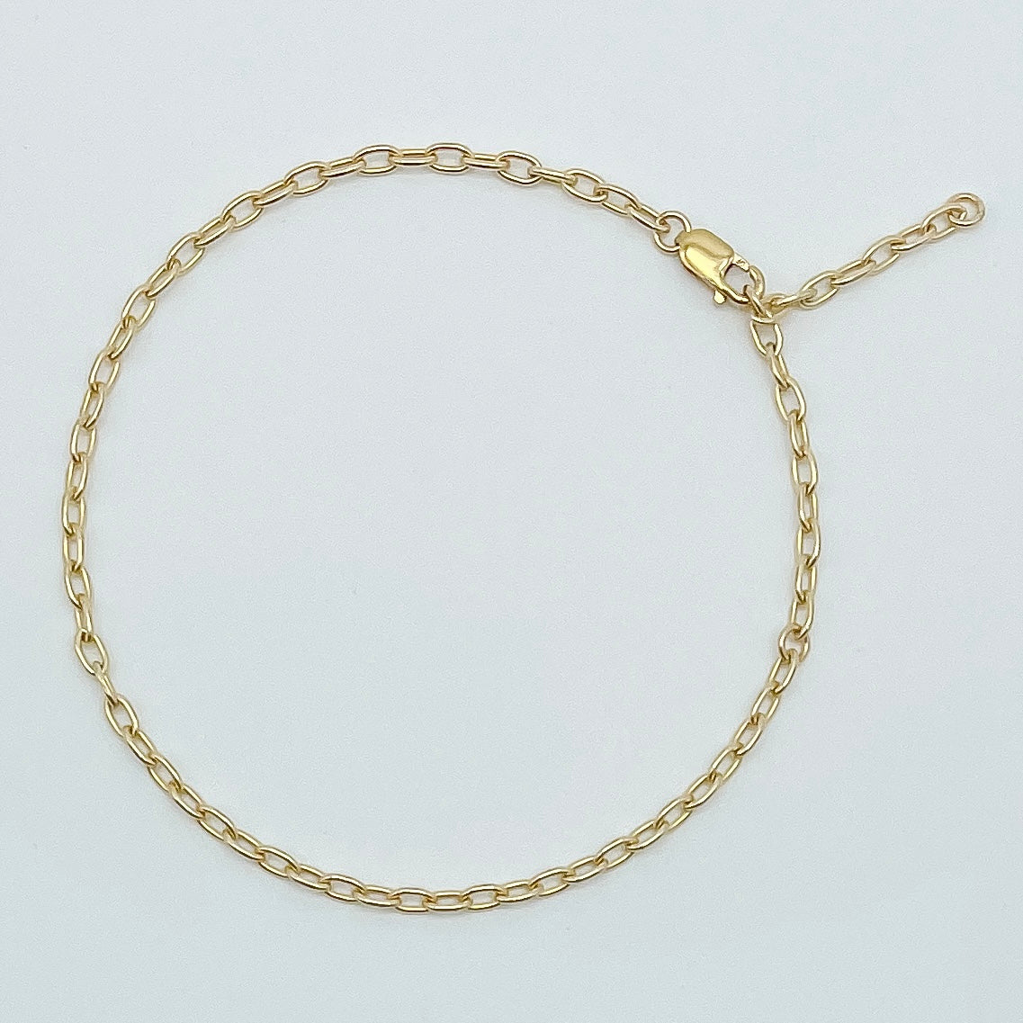 goldfilled rounded paperclip bracelet, gold filled bracelet, rounded paperclip bracelet, chain bracelet