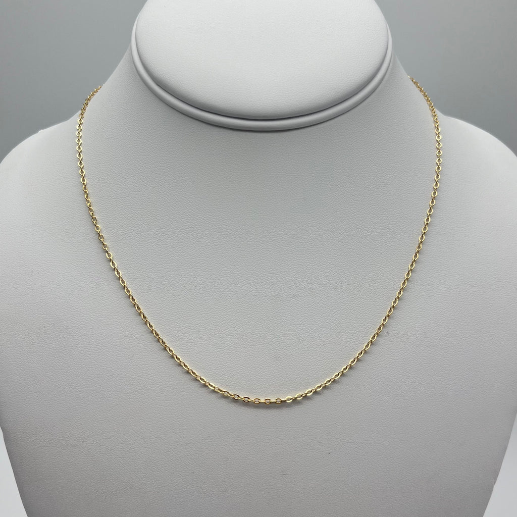 gold filled necklace, cable chain, cable necklace, gold filled cable chain necklace