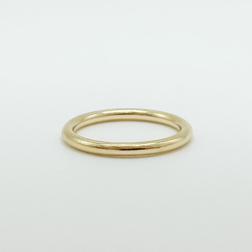 gold-filled ring, waterproof ring, chunky stacking ring, chunky ring, small business, essbe, michigan, no tarnish ring, 14k gold filled ring