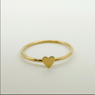 heart ring, gold filled ring, sterling silver ring, waterproof ring, small business, essbe, michigan, dainty ring, simple ring