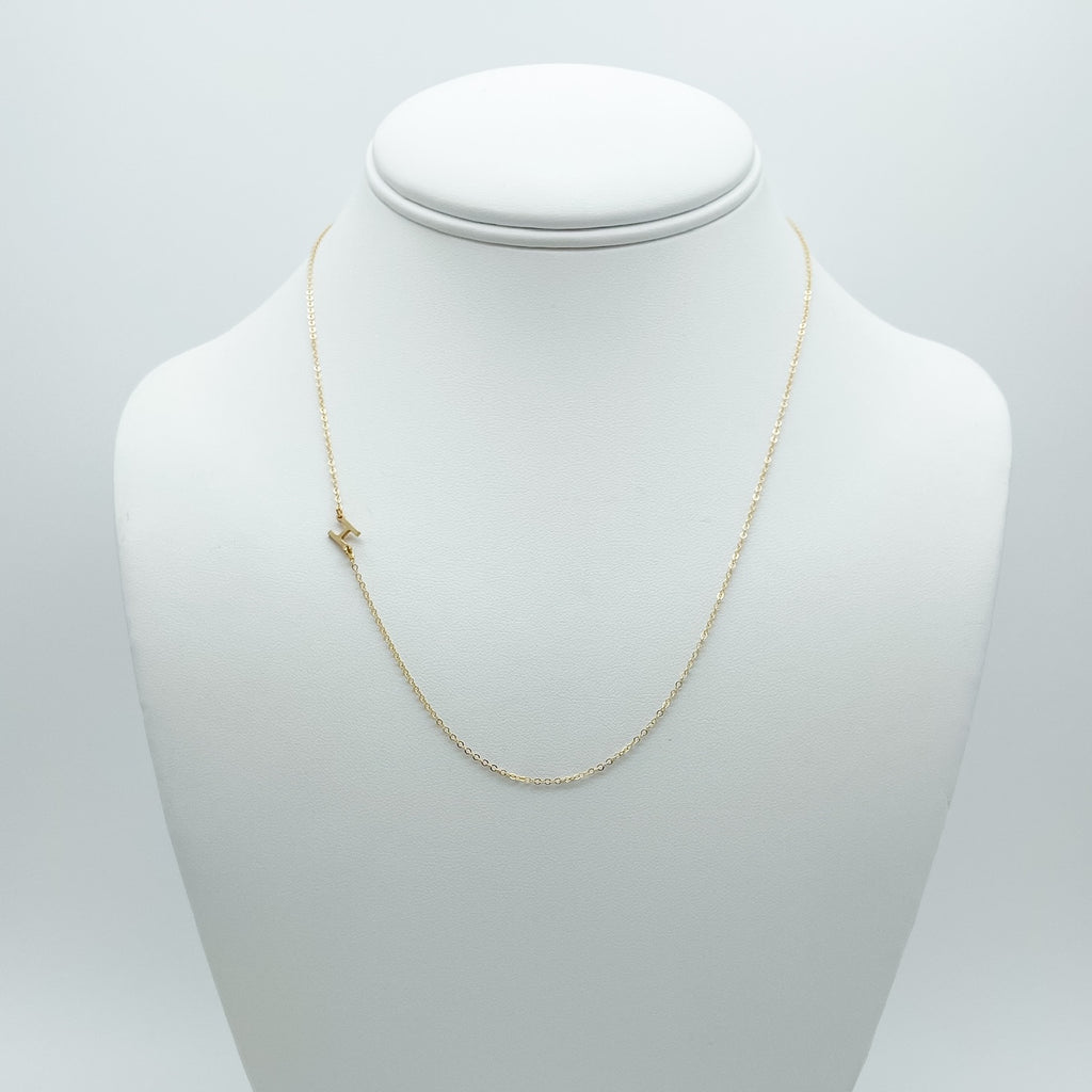 14k gold-filled letter h necklace, gift ideas, holiday gifts