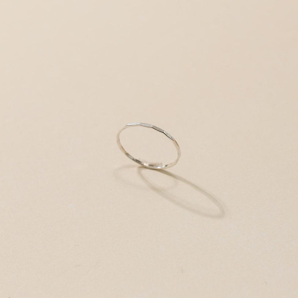 gold-filled ring, hammered stacking ring, simple rings, dainty rings, stacking rings, essbe, small business, sterling silver ring, water proof rings