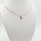 necklace, football charm, gold-filled, sterling silver, Michigan made, handmade jewelry, small business