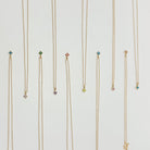 Birthstone Necklaces, 14k gold-filled necklace, sterling silver necklace, birthstone jewelry, handmade, michigan made, small business, waterproof jewelry, everyday jewelry, semi-personalized gifts, gifts for her