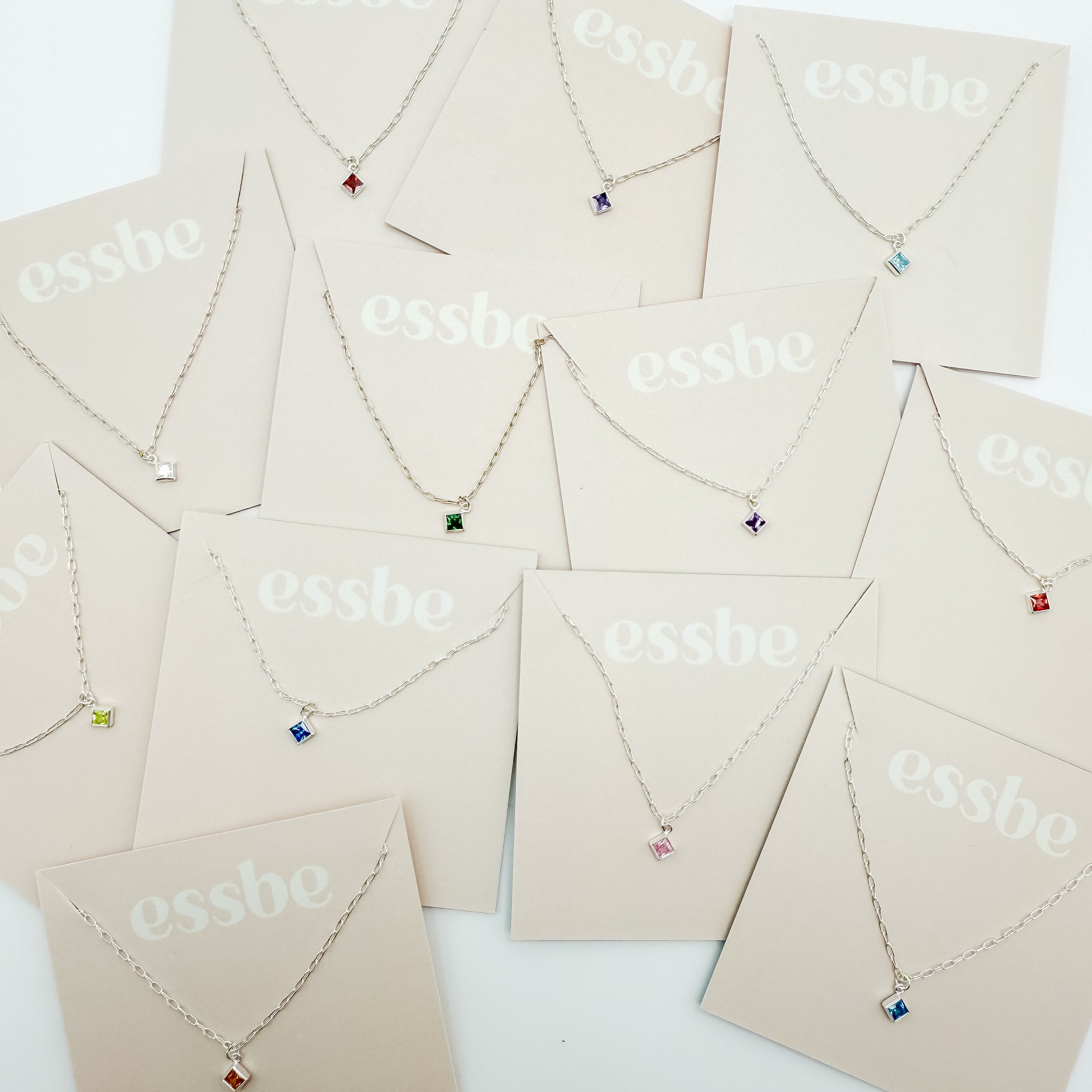 Birthstone Necklaces, 14k gold-filled necklace, sterling silver necklace, birthstone jewelry, handmade, michigan made, small business, waterproof jewelry, everyday jewelry, semi-personalized gifts, gifts for her