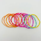 Small business, handmade, elastic bracelet, stretchy bracelet, colorful bracelets, sterling silver bracelets, enewton, beaded bracelets