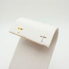 cross studs, faith accessories, cross jewelry, cross earrings, small business, gold filled earrings, gold filled studs, sterling silver earrings, sterling silver studs