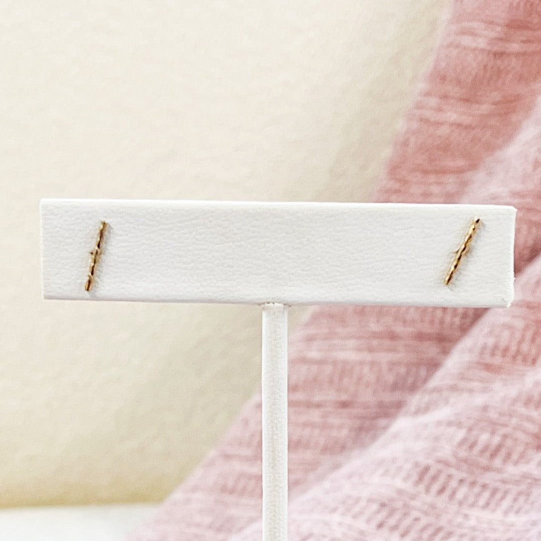 sparkle bar studs, simple studs, waterproof studs, small studs, bar studs, gold filled studs, sterling silver studs, small business, essbe