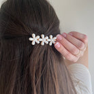 pearl flower hair clip, for brides to be, wedding accessories, simple hair clip, dainty hair clip, pearl hair clip, small business, hair accessory, bridal collection