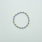 colorful beaded bracelet, elastic bracelets, handmade bracelet, beaded bracelet, josephina beaded bracelet, small business, gold-filled bracelet, sterling-silver bracelet, periwinkle bracelet