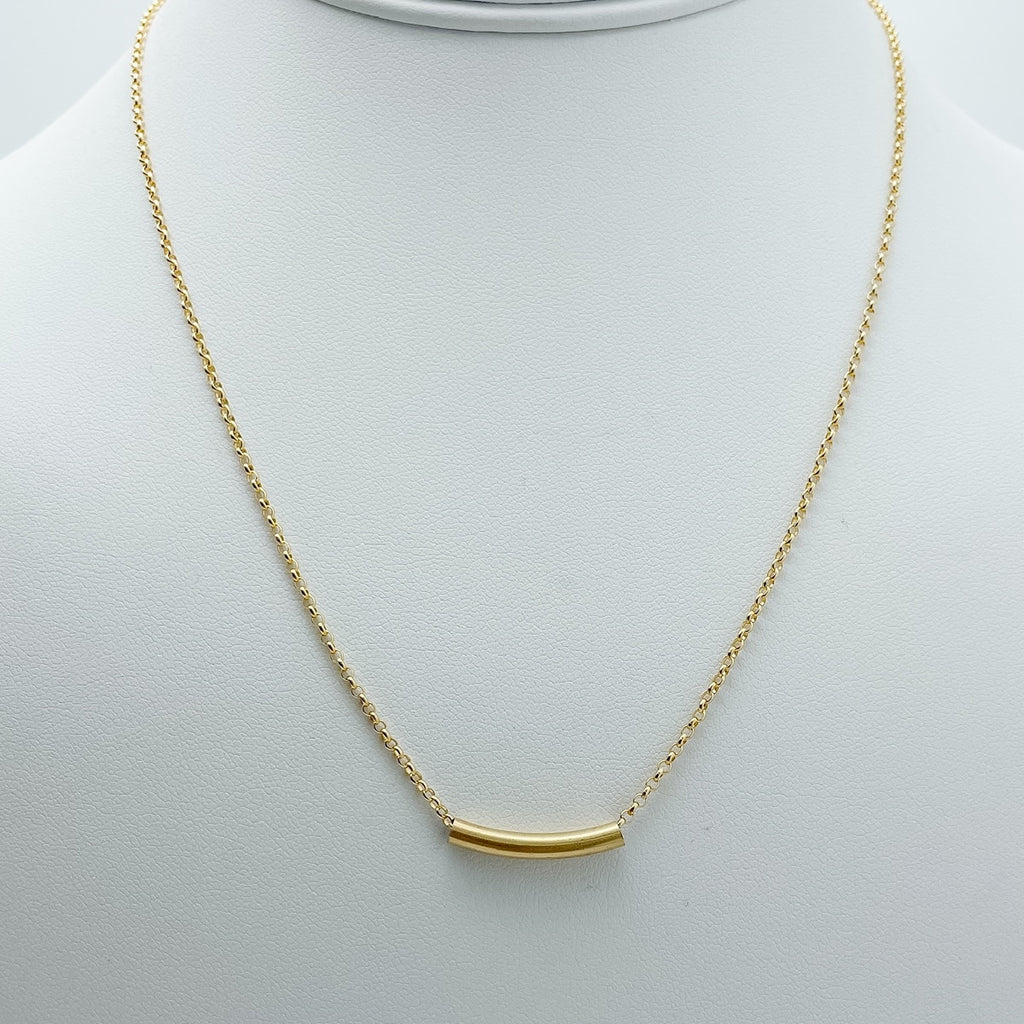 14k gold-filled necklace, timeless design, essbe, michigan made