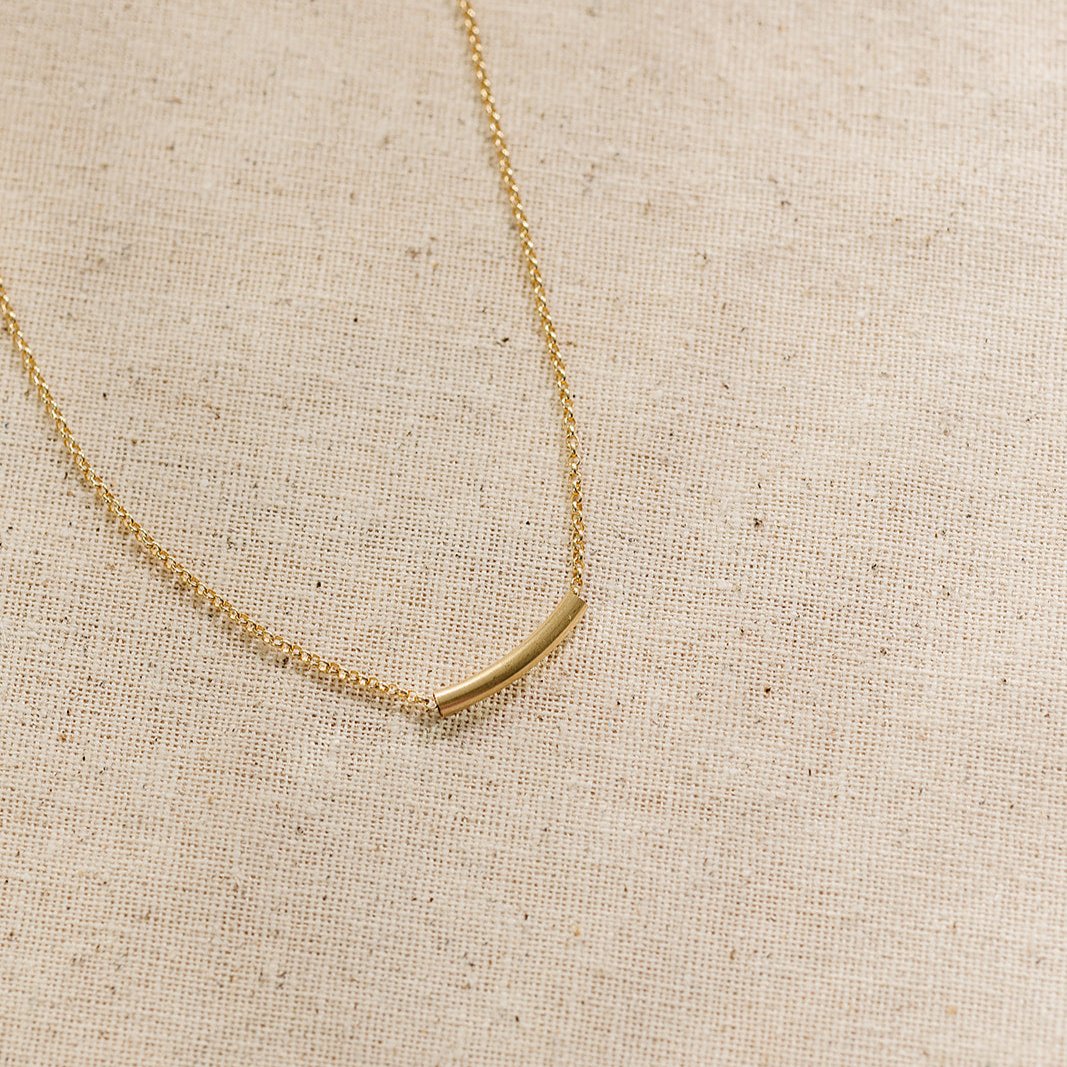 14k gold-filled necklace, timeless design, essbe, michigan made