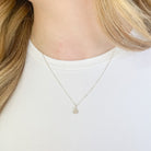 Knot necklace, gold-filled necklace, handmade, waterproof necklace, simple necklace, dainty necklace, small business, knot charm necklace, sterling silver necklace