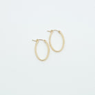 Oval hoops, dainty hoops, gold filled hoops, everyday hoops, trendy hoop earrings, waterproof earrings, waterproof hoops, small business, essbe, michigan