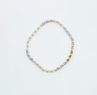 gold-filled, unique beaded bracelet, pastel beaded bracelet, sterling silver bracelet, essbe, made in michigan