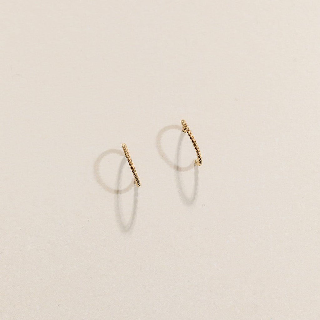 gold filled rope earrings, gold filled twisted rope hoop earrings, rope gold filled earrings, gold filled hoop earrings, gold filled earrings, waterproof earrings, sterling silver hoops