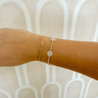 small business, sterling silver bracelet, metal bracelet, simple bracelet, chain bracelet, handmade, sterling silver bracelet, chain bracelet, sterling silver, sterling silver bracelet, flower charm, unique bracelet, trendy bracelet, silver jewelry